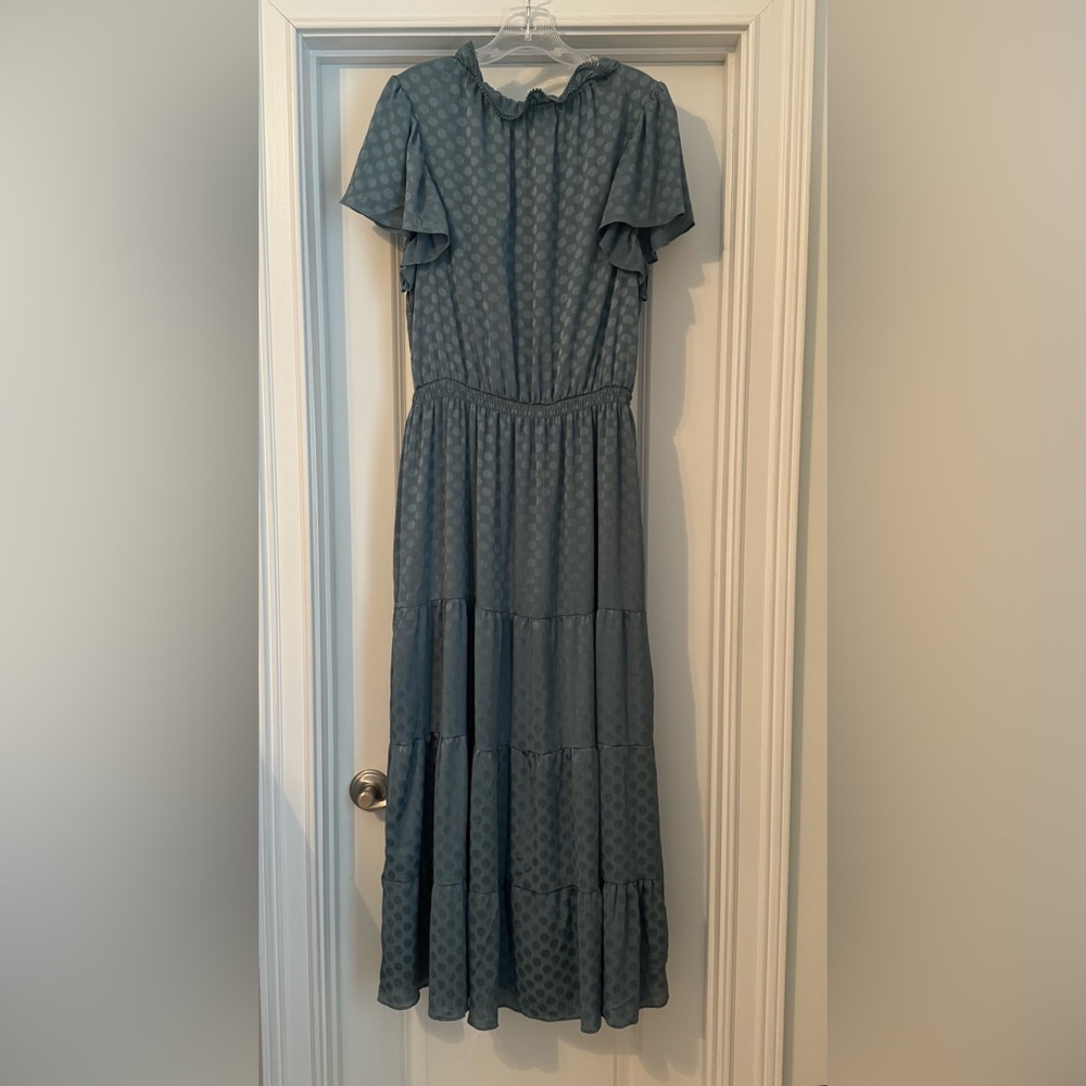 Max Studio Polka Dot Maxi Dress Size XL - Picture 4 of 6